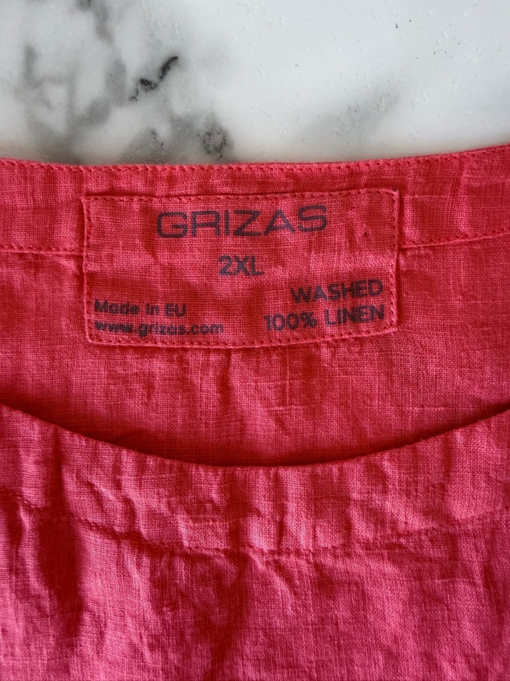 Grizas Sleeveless 100% Linen Top size 2XL Lagenlook Artsy Summer Closet Staple - Picture 2 of 7